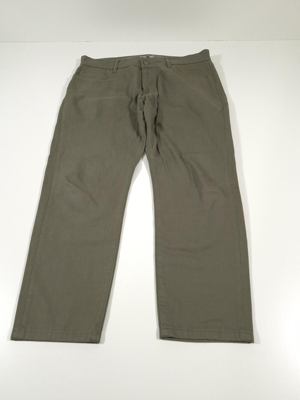 Ash & Erie Jeans Mens 33x25 Green Regular Fit Straight Leg Stretch Denim Pants